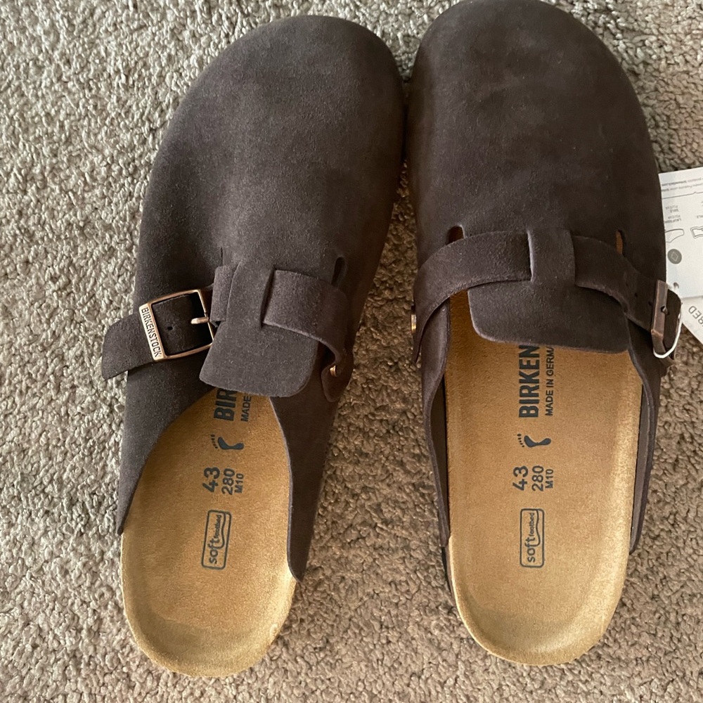 Boston Birkenstock clogs
